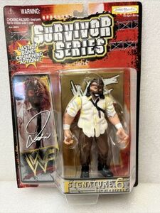 Jakks 1999 WWF Survivor Series Signature Series6 Gold Mankind Figure Vintage NOS 海外 即決