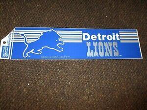 Vintage 70's/80's DETROIT LIONS Old Logo Bumper Sticker RARE! 海外 即決