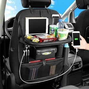 Car Seat Back Pocket,4 USB Ports,Rear Seat Storage,Stain Prevention,Car Stora... 海外 即決