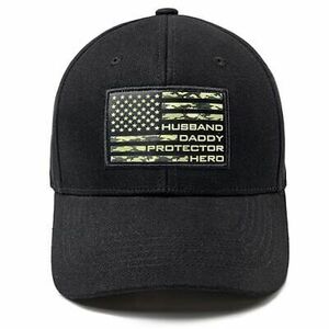 Husband American Camo Flag Hat, Husband Hat Fathers Day Birthday Gifts for 海外 即決