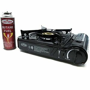 GS-3800DF Dual Spiral Flame 11,000 BTU Portable Gas Stove with Heavy Duty Cle... 海外 即決