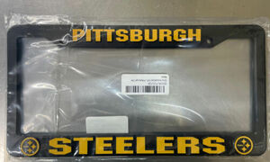 Pittsburgh Steelers Logo Plastic License Plate Frame NFL NEW!! Free Shipping 海外 即決