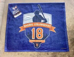 New York Mets Darryl Strawberry #18 Retirement Number Rally Towel 海外 即決