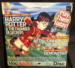 Harry Potter Chamber Secrets Mac Game Demo MacADDICT September 2003 海外 即決