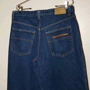 Vintage Matix Skateboarding Jeans Men's Denim Pants USA Baggy 90s Y2K Size 34 海外 即決