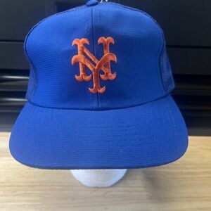 Vintage NEW YORK METS Mesh Snapback Green Bill Baseball Cap 海外 即決