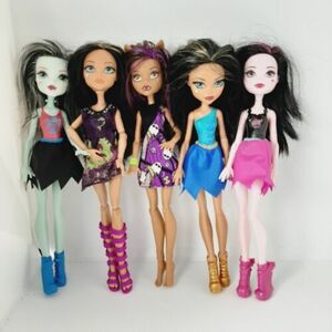 Monster High Doll Lot Of 5 Clawdeen Wolf, Cleo De Nile, Draculaura 海外 即決