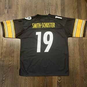 Pittsburgh Steelers Jersey Mens Large Smith-Schuster Black Pro Line 海外 即決