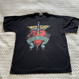 Vintage Bon Jovi 2001 Single Stitch T Shirt XL flaw 海外 即決