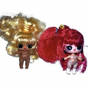 LOL Surprise Doll Lot Of 2 Hair Flip Red Blond Never Played With Radical HTF 海外 即決