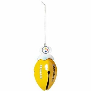 Pittsburgh Steelers NFL Team Football Bell Metal Ornament 5" H 海外 即決