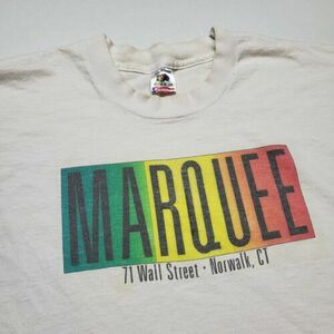 Vtg The Marquee Norwalk Concert T-Shirt Mens XL Wall Street Conneticut 90s 6 海外 即決