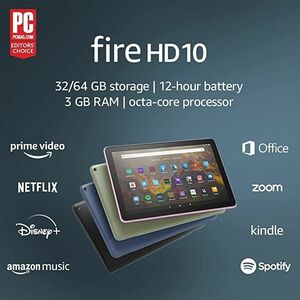 Amazon Fire HD 10 (9th Generation) 64GB, Wi-Fi, 10.1in - Black/ Unopened 海外 即決