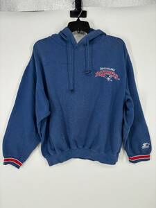 Vintage 90s New England Patriots Pro Line Starter Hoodie Large Faded NFL Logo 海外 即決