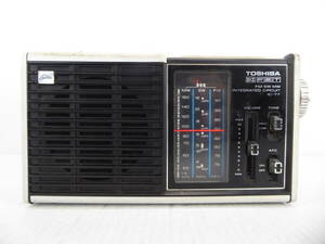 ** rare! Toshiba IC radio FM/SW/MW antique radio RP-77F made in Japan operation goods freebie new goods with battery **