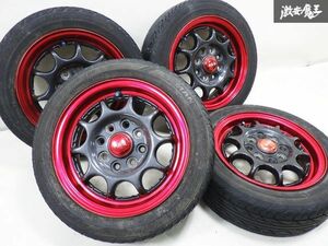 HART ハート RX-3 ホイール 13インチ 5J +45 4穴 PCD114.3 PCD110 4本 155/60R13 LM702 旧スズキ 旧ダイハツ スプリントハート ★ 棚1H22