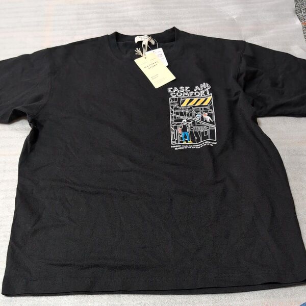 ナチュラルストーリー Tシャツ 黒 Lサイズ