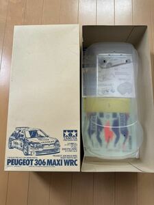 未使用 絶版 TAMIYA タミヤ プジョー 306 マキシ WRC 1/10RC ラジコン ボディー NO.809 PEUGEOT 306 MAXI スペアボディ未塗装 