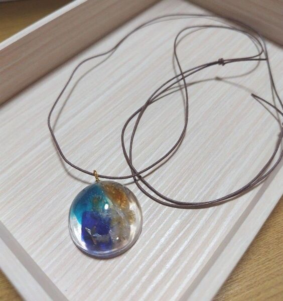 天然石シトリン ネックレス ハンドメイド