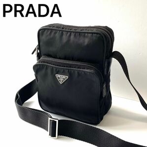 【良品】PRADA プラダ　アマゾン型　ショルダーバッグ　カメラバッグ　ナイロン×レザー