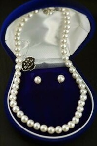 [ free shipping ] natural ../. pearl formal earrings set white C*B