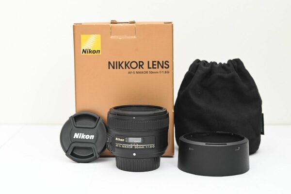 新品級 ニコン単焦点レンズ AF-S NIKKOR 50mm f/1.8G ①