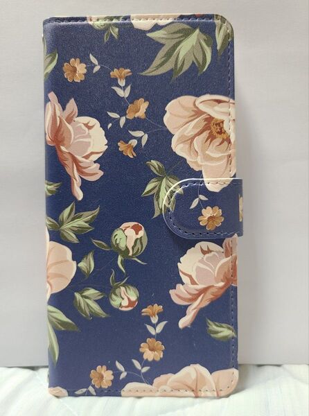 GALAXY S9+用 手帳型カバー 花柄