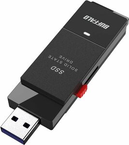 バッファロー SSD 外付け 1.0TB USB3.2 Gen2 type-c アダプタおまけ 読込600MB/秒 PS5/PS4メーカー動作確認済 小型 SSD-SCT1.0U3BA/N