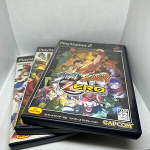 [PS2] Street Fighter ZERO Fighter z generation hyper -stroke Ⅱ Street Fighter Ⅲ 3rd strike 3 pcs set 