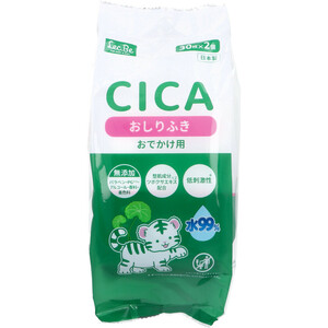 まとめ得 CICA 水99% 赤ちゃんのおしりふき おでかけ用 30枚×2個入 x [5個] /k