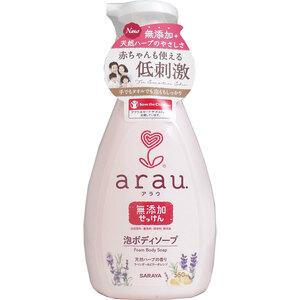 まとめ得 arau.（アラウ） 泡ボディソープ 本体 ５５０ｍＬ x [4個] /k