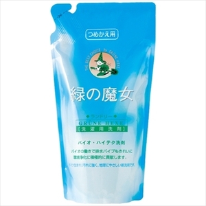 まとめ得 緑の魔女ランドリー詰替６２０ＭＬ 三宝商事 衣料用洗剤・自然派 x [16個] /h