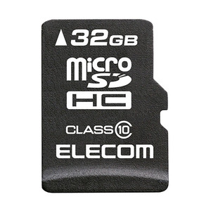  Elecom MicroSDHC карта / данные восстановление сервис есть /Class10/32GB MF-MSD032GC10R /l