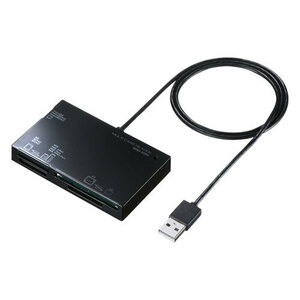 サンワサプライ USB2.0 カードリーダー ブラック ADR-ML19BKN /l