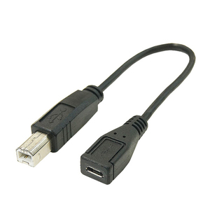 まとめ得 変換名人 USBケーブル20cm B(オス) to microo(メス) USBBA-MCB20 x [6個] /l
