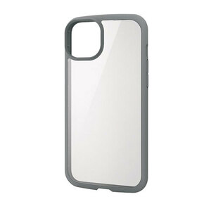 エレコム iPhone 14 Plus TOUGH SLIM LITE フレームカラー グレー PM-A22BTSLFCGY /l