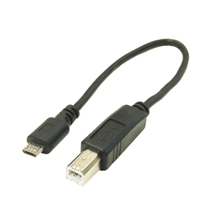 まとめ得 変換名人 USBケーブル20cm microHOST to Bオス USBMCH-BA20 x [4個] /l