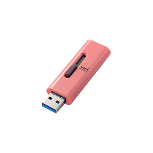 まとめ得 エレコム USBメモリー/USB3.2(Gen1)対応/スライド式/64GB/レッド MF-SLU3064GRD x [2個] /l