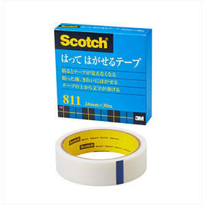 まとめ得 3M Scotch スコッチ はってはがせるテープ 24mm×30m 3M-811-3-24 x [3個] /l