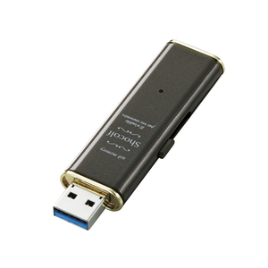 まとめ得 エレコム USB3.0対応スライド式USBメモリ「Shocolf」 32GB ビターブラウン MF-XWU332GBW x [2個] /l