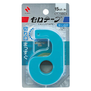 【10個セット】 ニチバン 小巻セロテ-プカッター付 15mm スカイブルー NB-CT-15DCSX10 /l