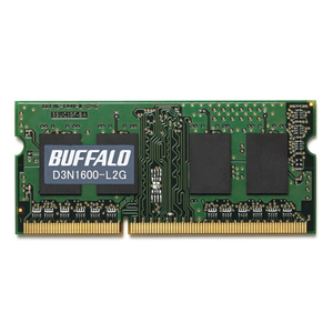 BUFFALO バッファロー PC3L-12800(DDR3L-1600)対応 204PIN DDR3 SDRAM S.O.DIMM 2GB D3N1600-L2G D3N1600-L2G /l