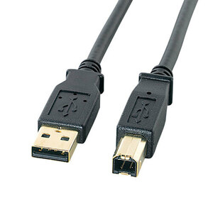 【5個セット】 サンワサプライ USB2.0ケーブル 0.6m ブラック KU20-06BKHK2X5 /l