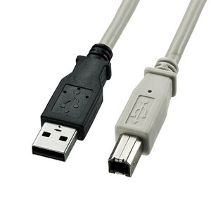 まとめ得 【5本セット】 サンワサプライ USB2.0ケーブル ライトグレー 1m KU20-1K2X5 x [2個] /l