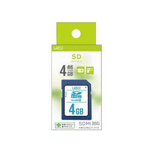 【20個セット】 Lazos SDHCメモリーカード 4GB CLASS6 紙パッケージ L-B4SDH6X20 /l