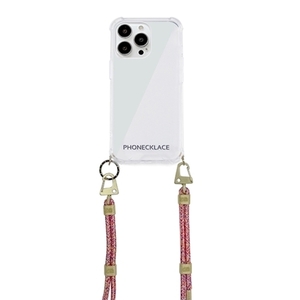 まとめ得 PHONECKLACE クロスボディストラップ付きクリアケース for iPhone 13 Pro Rainbow PN21608i13PRB x [2個] /l