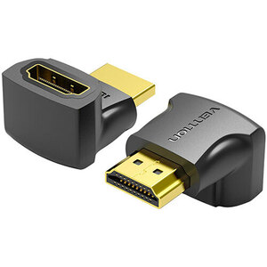 まとめ得 VENTION 4K対応 HDMI 270°折れ Male to Female アダプター 2個入り AI-2168 x [3個] /l