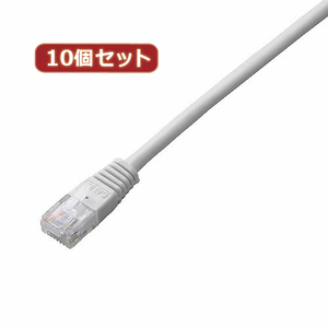 まとめ得 10個セット エレコム　Cat5e準拠LANケーブル LD-CTN WH1X10 x [2個] /l