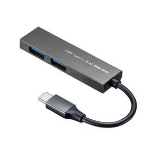 【5個セット】 サンワサプライ USB Type-C 2ポートスリムハブ USB-3TCH24SNX5 /l