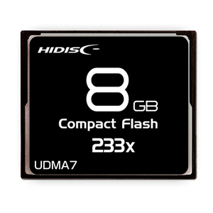 HIDISC CFカード 8GB 233x Read35MB/s MLCチップ搭載 HDCF8G233XJP3 /l